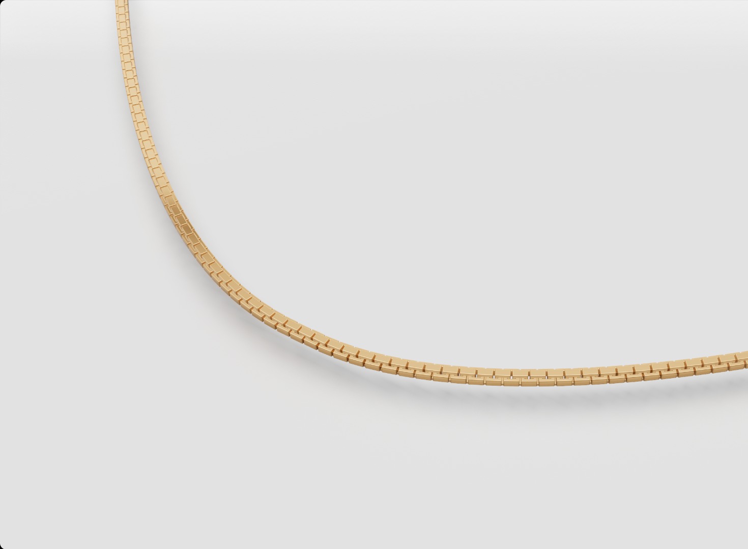 Gargantilha Veneza 45cm 18k